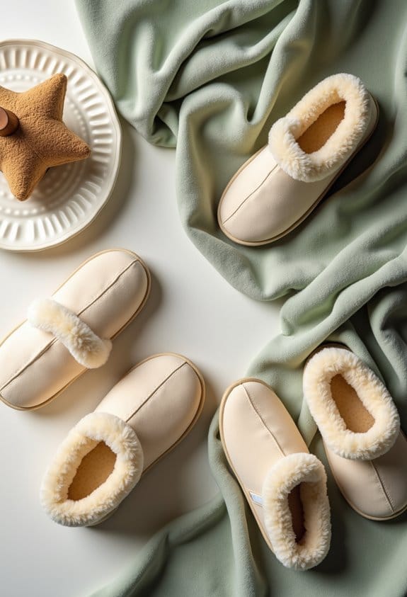 cozy fleece lined slipper boots